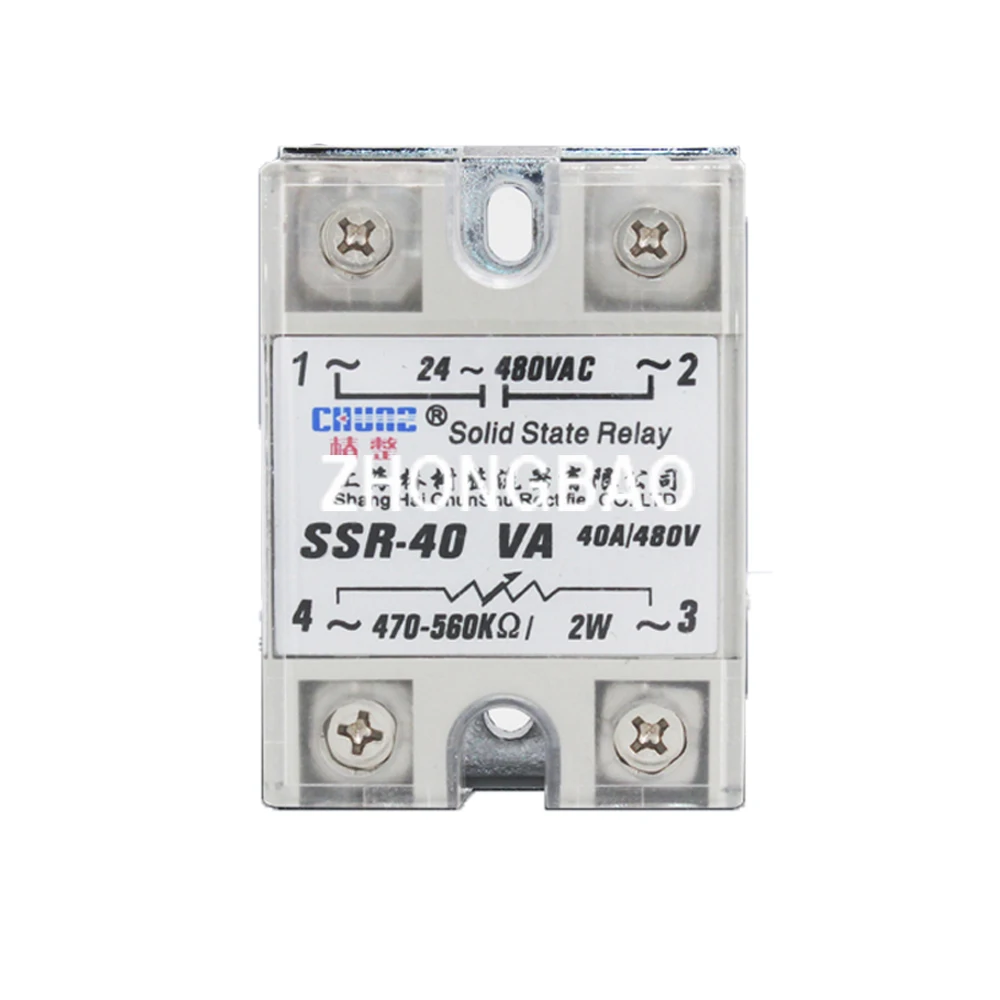 

SSR-40VA Solid State Relay Single Phase Semi-Conductor Relay For Industrial Automation Process