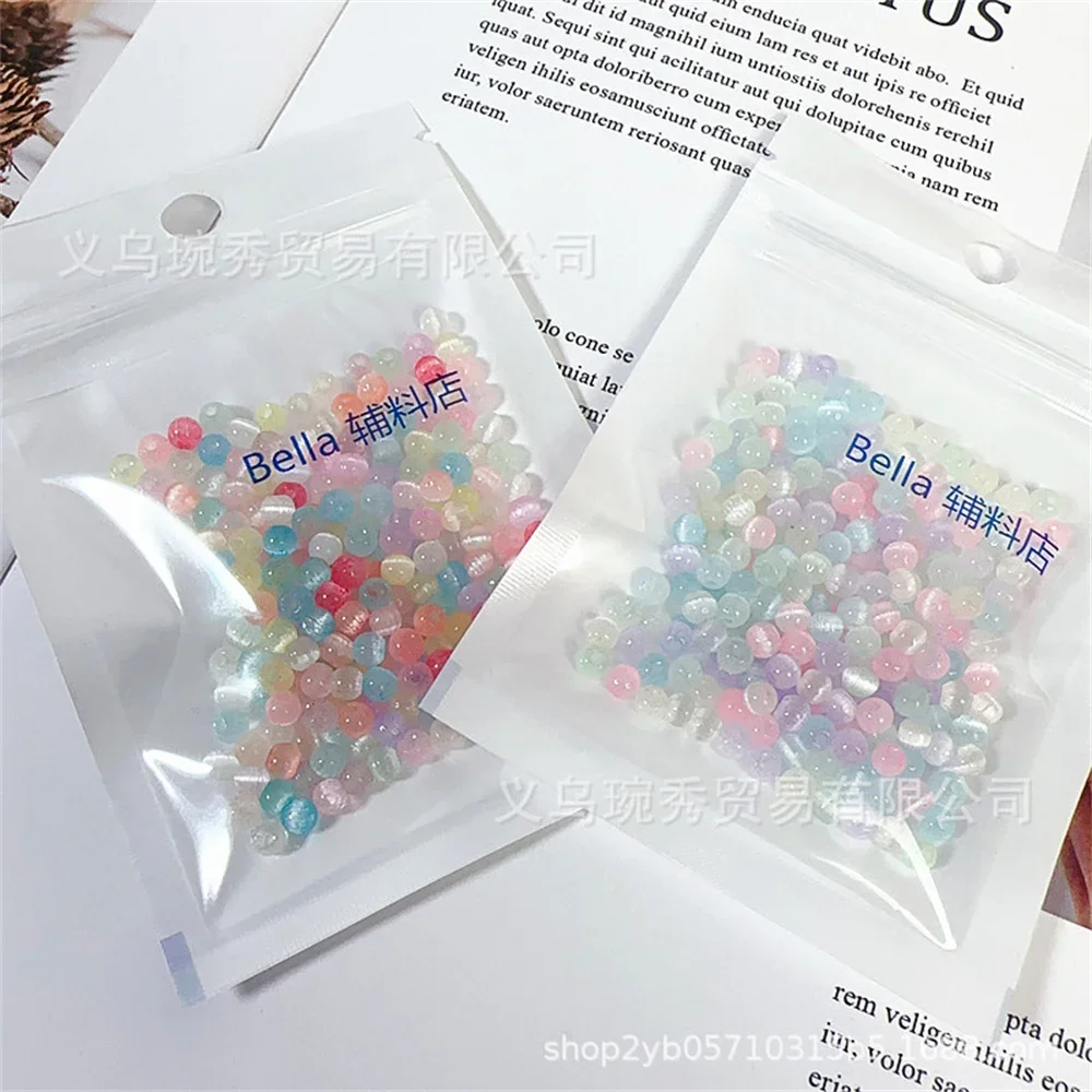 Бусины для рукоделия размер 4 мм цвет в ассортименте