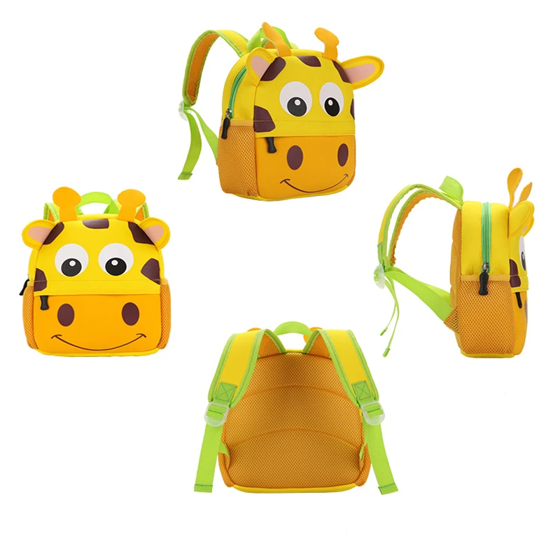 OSLD Kids Animal Pattern Waterproof Schoolbag Kindergarten Students Cartoon Cute Small Bags Baby Boys Girls Cartoon Backpack