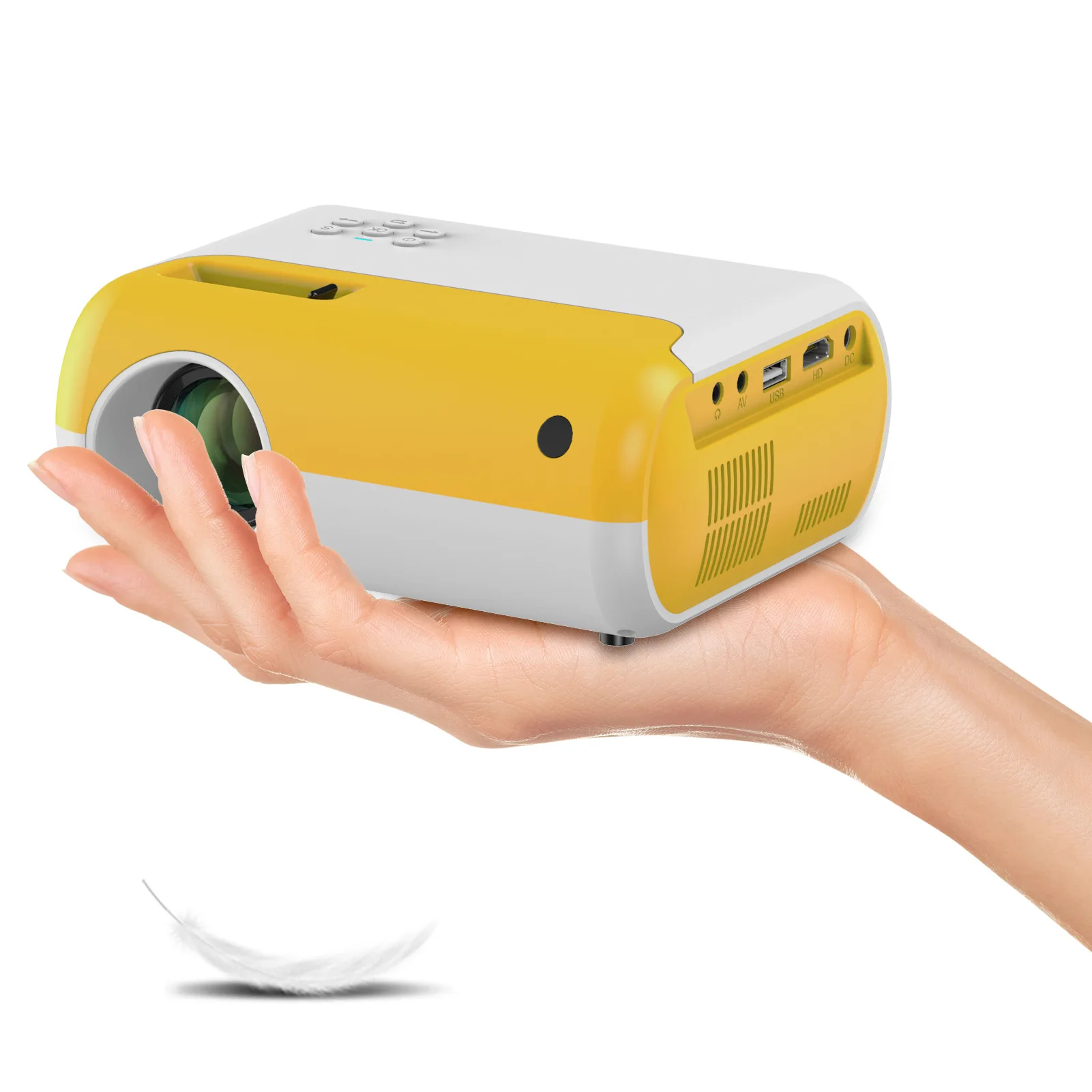 

Salange Mini Projector P80 Support 1080p 3800 Lumens WiFi Miracast Video Beamer Home Cinema Movie LED