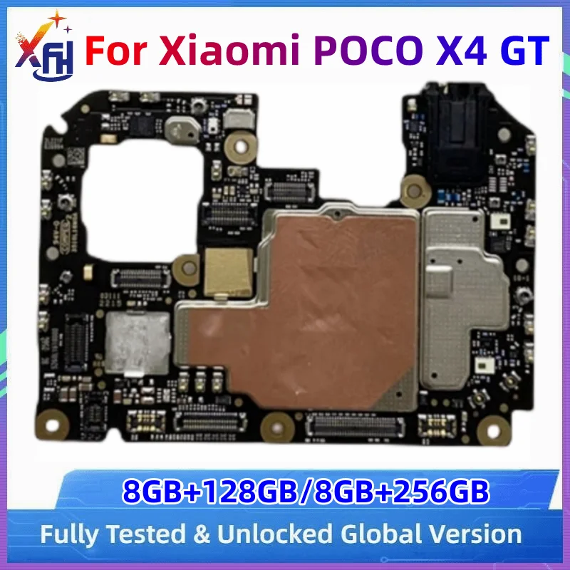 

Unlocked 128GB 256GB Mainboard MB For Xiaomi POCO X4 GT Motherboard PCB Module Original Logic Board with Global MIUI System