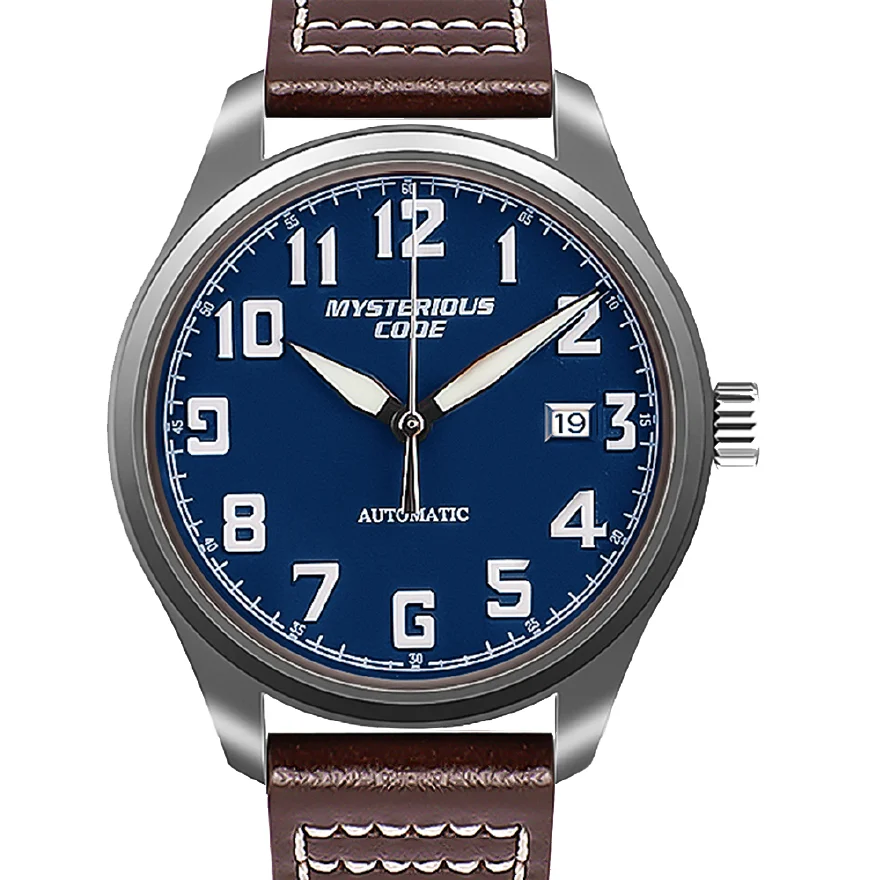 

Titanium Watch Men NH35 Automatic Mechanical Wristwatch Retro Pilot Self Winding Sapphire Crystal Luminous Clock Relojes Hombre