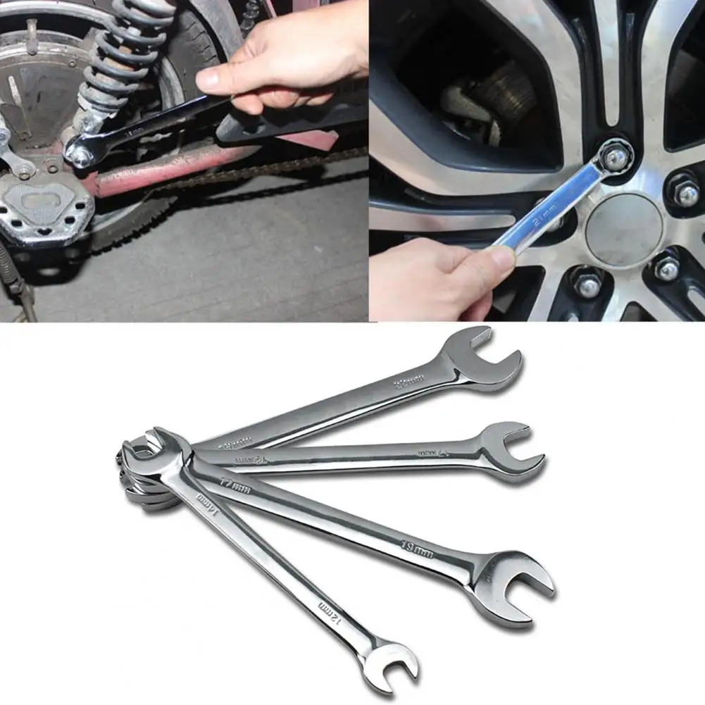 6-15mm Dual Open Head Wrench Chrome Plated Carbon Steel Double End Spanner Mirror Polished Auto Repair Hand Tools |