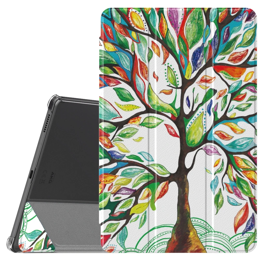 

Case for Samsung Galaxy Tab S6 Lite 10.4 2020,Smart Shell Stand Cover with Translucent Frosted PC Back For