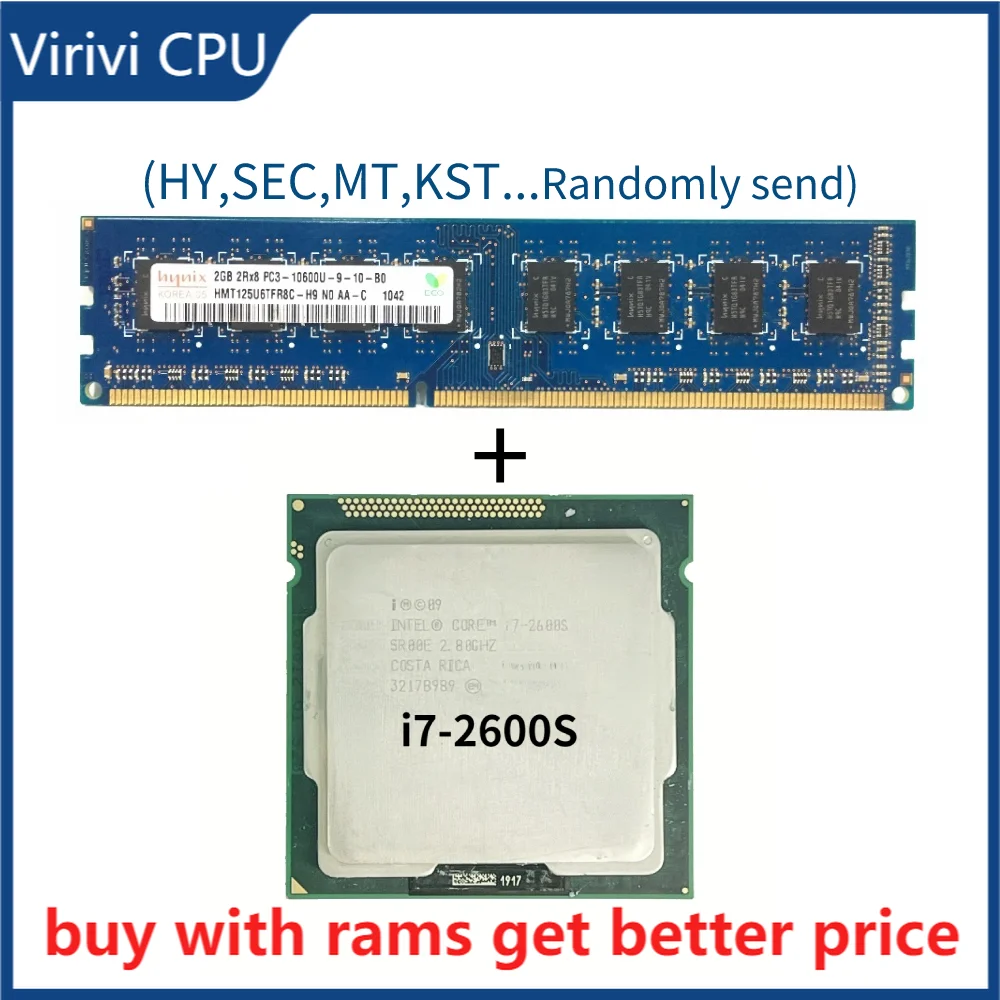 

DDR3 2G 1333 МГц с процессором i7-2600S 2,8 ГГц 8M кэш LGA 1155 i7-2600S ЦП