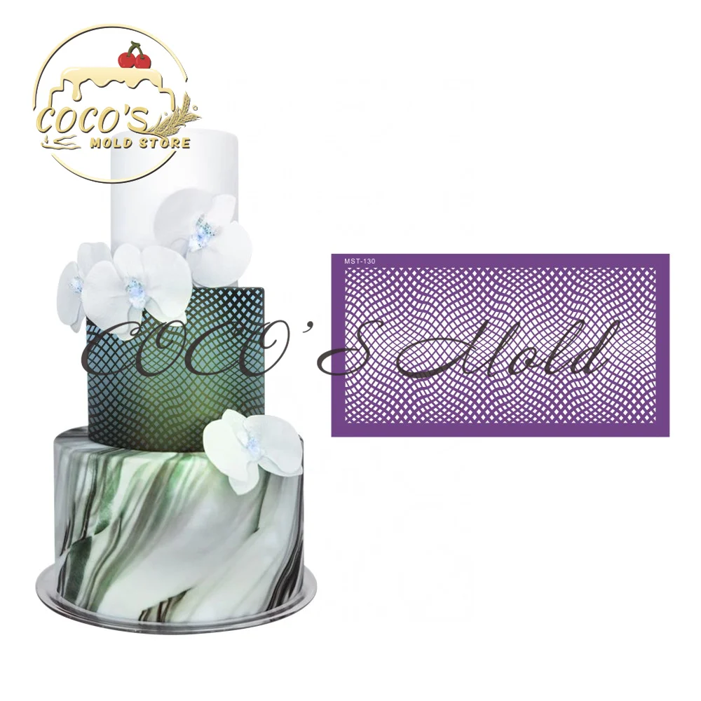 Решетчатая ткань с рисунком искусственное рукоделие Королевский крем форма для