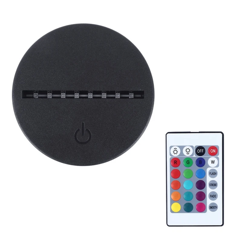 

10Pcs/Lot 3D LED Lamp Base Night Light Base LED USB Contact Remote Control Lighting Accessories Base