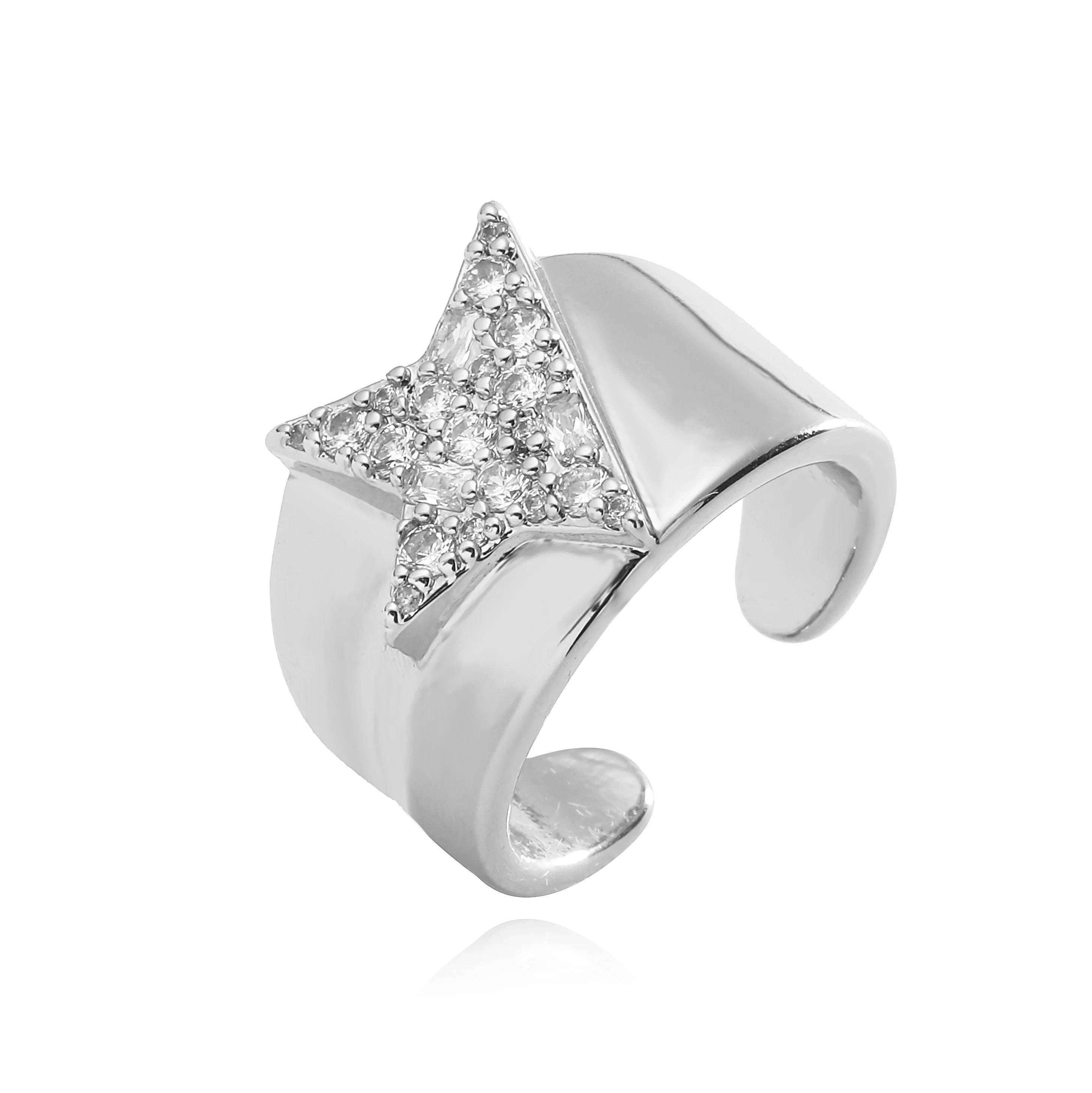 Кольцо женское из латуни с покрытием настоящего золота 18 К