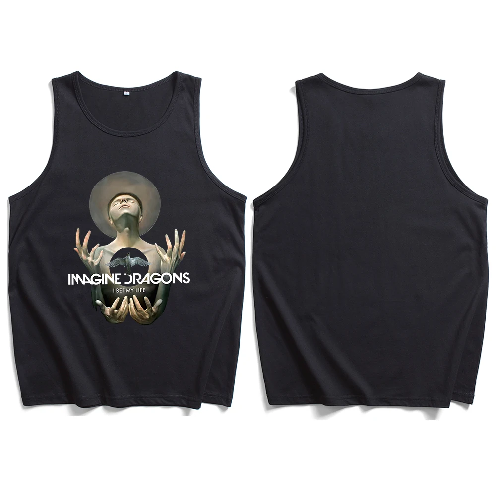 Футболка без рукавов с круглым вырезом и надписью I Bet My Life