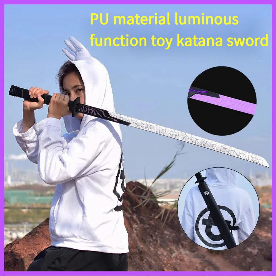 

80CM Katana,Anime，Scissor Seven，Katana sword,Children's Outdoor Toys,Cosplay Props,Katana Zenitsu，Qian The mighty Blade