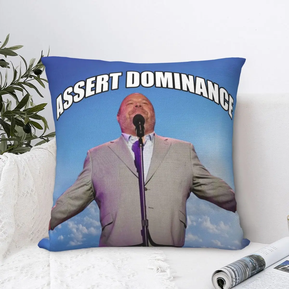 

Superior Betram Assert Dominance Square Pillow Cases Cushion Cover Creative Decorative Pillowcase for Home 40*40cm