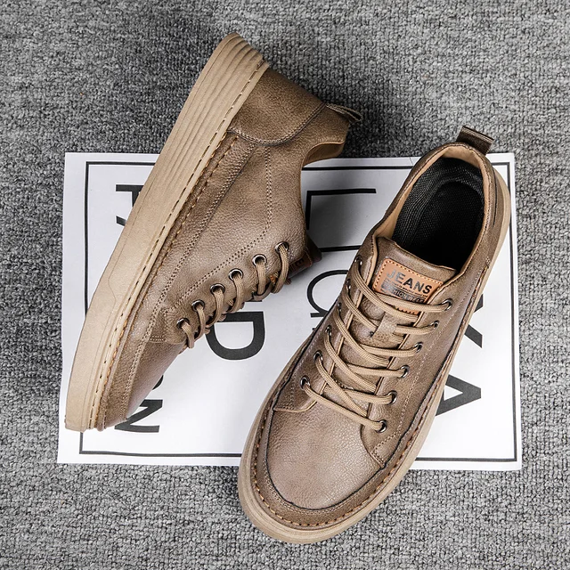 Handmade Leather Casual Shoes for Men Shoes Design Sneakers Man Comfortable Leather Shoes Men Loafers Hot Sale Moccasins Driving 4
