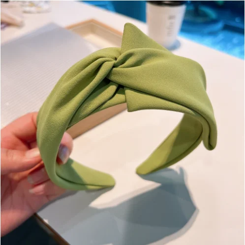 

Women Designer's new retro ins asymmetrical simple and versatile fashion cross hairbands