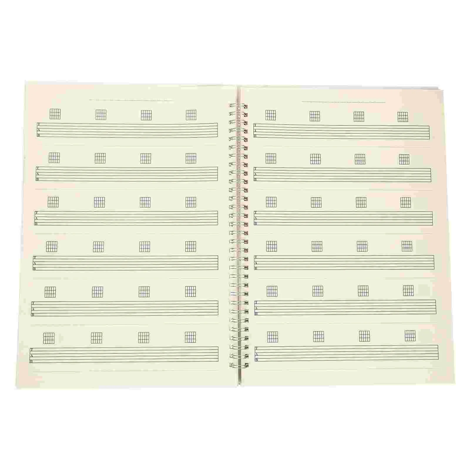 

Tab Note Notebook Guitar Score Work Gifts Beginner Blank Notebooks Six-line Music Piano Portable