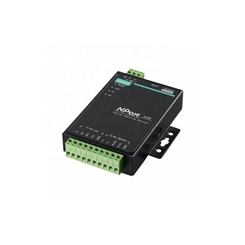 

MOXA NPort 5230 2-port device server with 1 RS-232 port and 1 RS-422/485 port