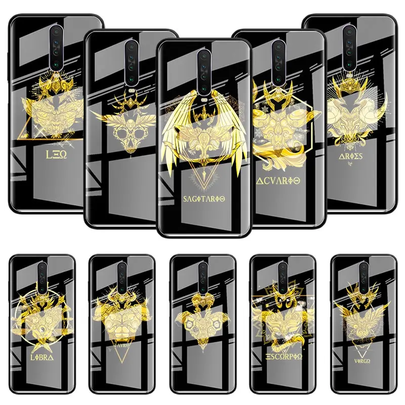 

Anime Saint Seiya Logo Fundas for Samsung Galaxy S22 S21 S20 FE S10 S9 Plus Ultra 5G S10e NOTE 20 10 Lite 9 Tempered Glass Case