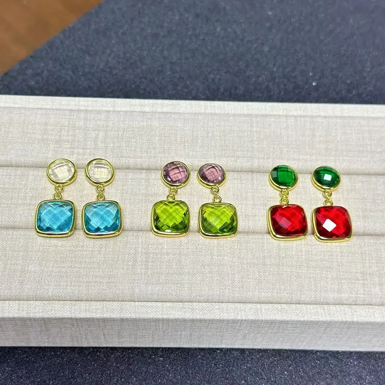 Оригинальный дизайн квадратные и круглые висячие серьги индивидуальные для