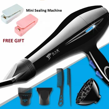 Professional Hair Dryer Strong Power Quick Dry Barber Salon Styling Tools Hot Cold Air 5 Speed Adjustment Hair Electric Blower 1