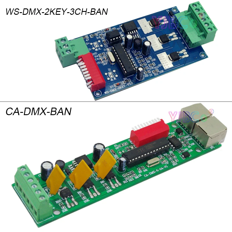 DC 5V-24V Common Anode 3 channel DMX512 Decoder Max 3CH*5A RGB LED Controller DMX Dimmer For LED Strip,Light,Lamp,Module