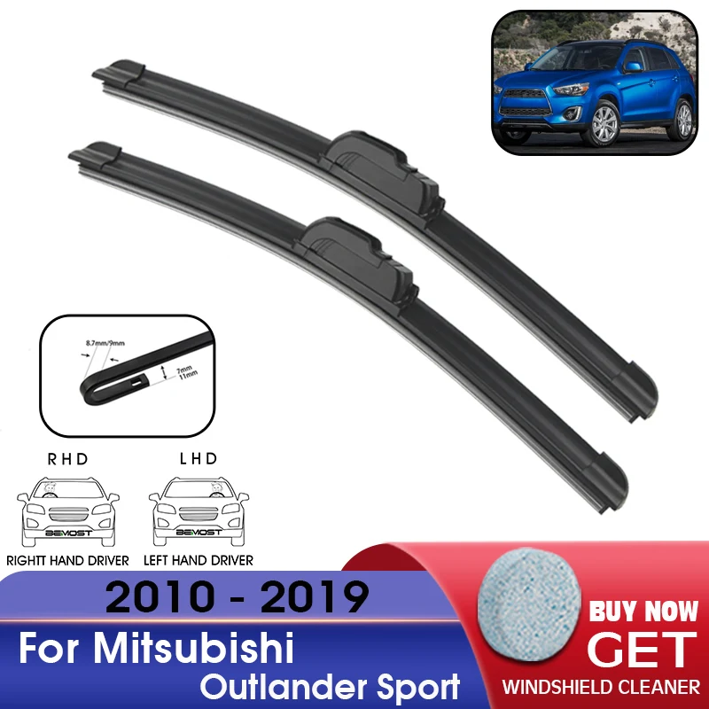 

Car Wiper Front Window Windshield Rubber Refill Wiper For Mitsubishi Outlander Sport 2010-2019 LHD/RHD 24"+21" Car Accessories