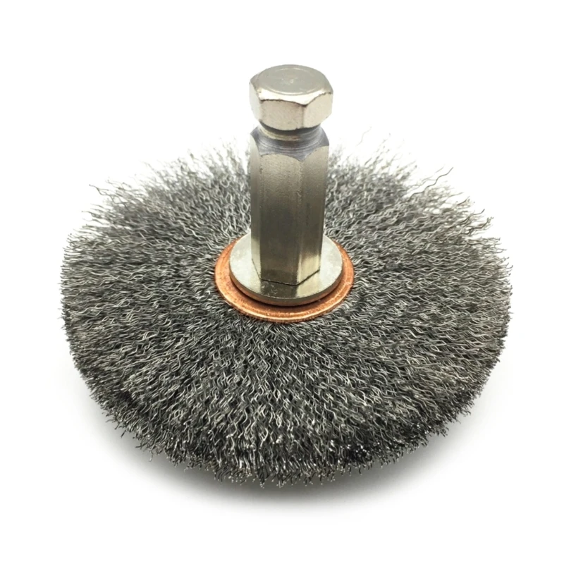 

3'' Rust Removal Wire Wheel Steel Wire Grinding Brush Electric Drill Mill Polishing Brushes Metal Rust Removal 7.5cm