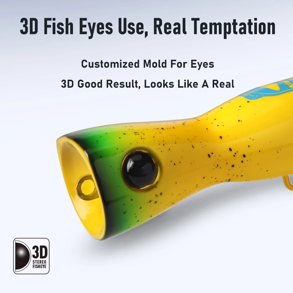 Фото Kingdom GT Topwater Popper Рыболовная приманка 60 г 85 г 160 мм 185 мм Соленая вода Тунец Сифонс Искусственная морская лодка Рыбалка Жесткая приманка №4