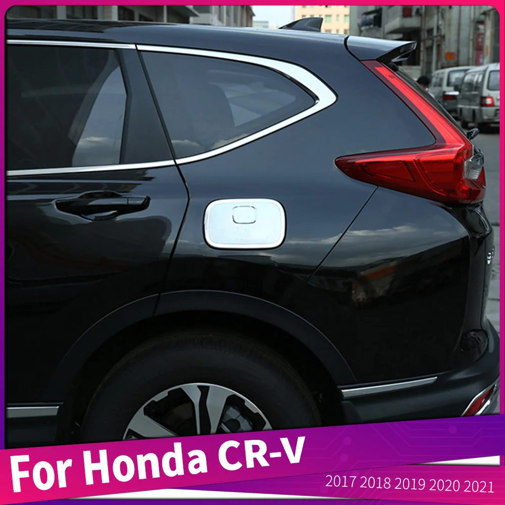 

Подходит для Honda CR-V CRV от 2017 до 2021 ABS, хромированная крышка для автомобильного внешнего бака, Крышка корпуса газового масла, рамка, автомобильные аксессуары