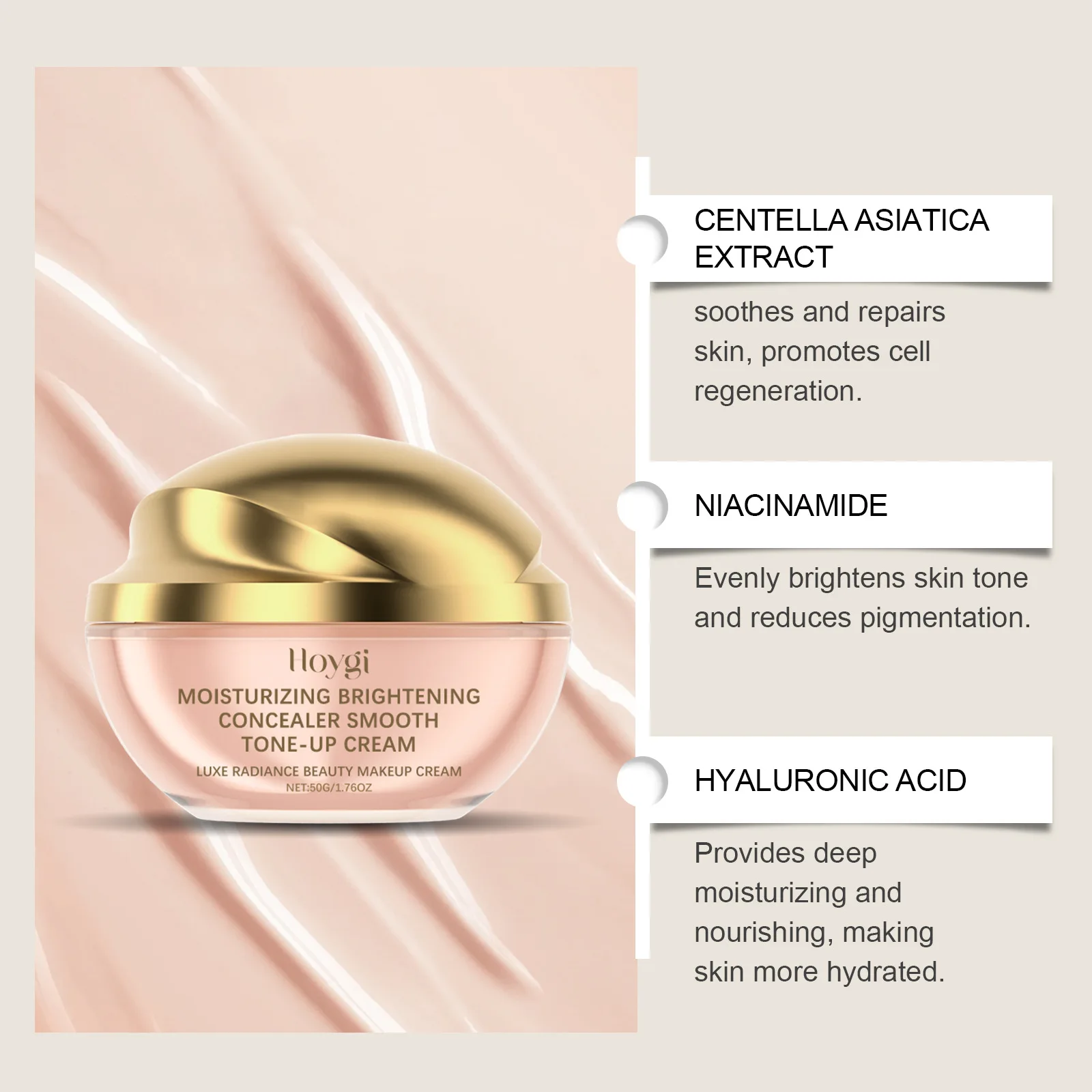 Hoygi увлажняющий консилер простой крем покрытие Imperfections ленивый омолаживающий