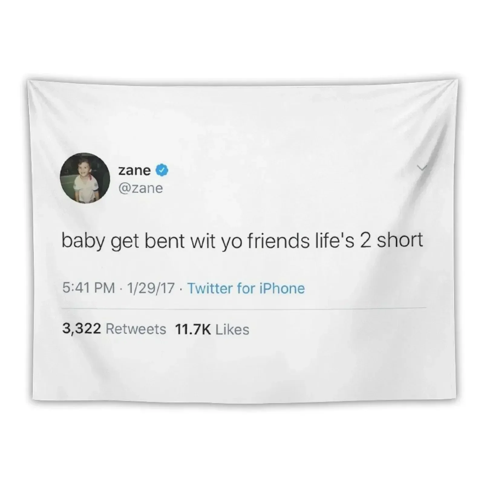 Zane tweet (Vlog Squad) Гобелен Украшения для комнаты дома Вещи Украшение в корейском стиле