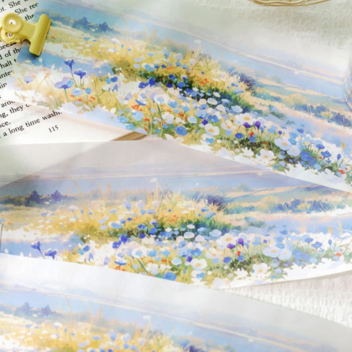 74 мм * 200 см Весенняя серия литературный цветок Ландшафтная Васи-лента креативный