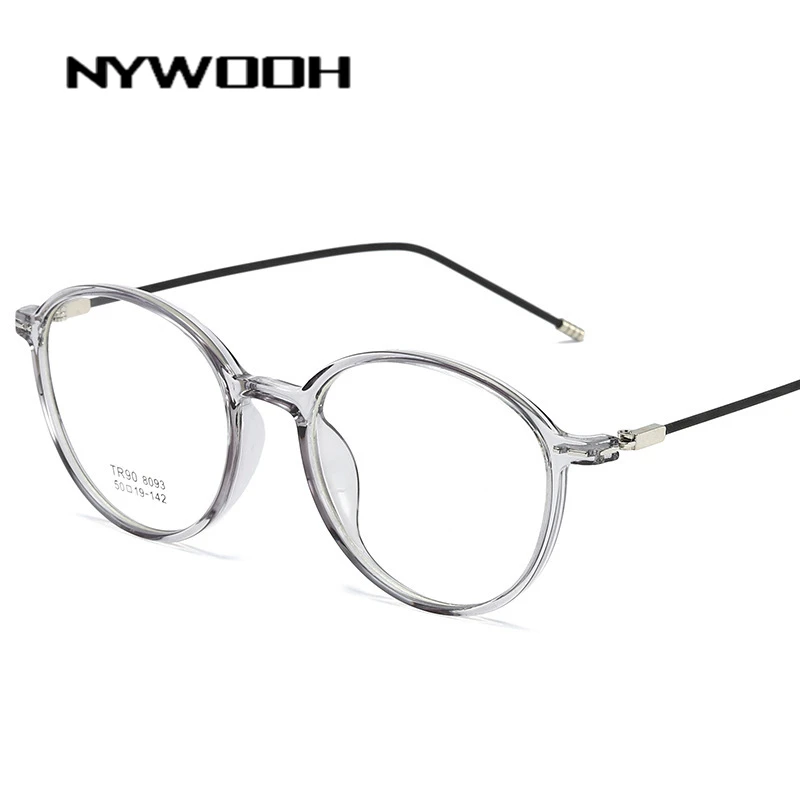 

NYWOOH ультралегкие готовые очки для мужчин и женщин TR90 прозрачные очки по рецепту близорукие очки-1,0 1,5 2,0 2,5 4,0