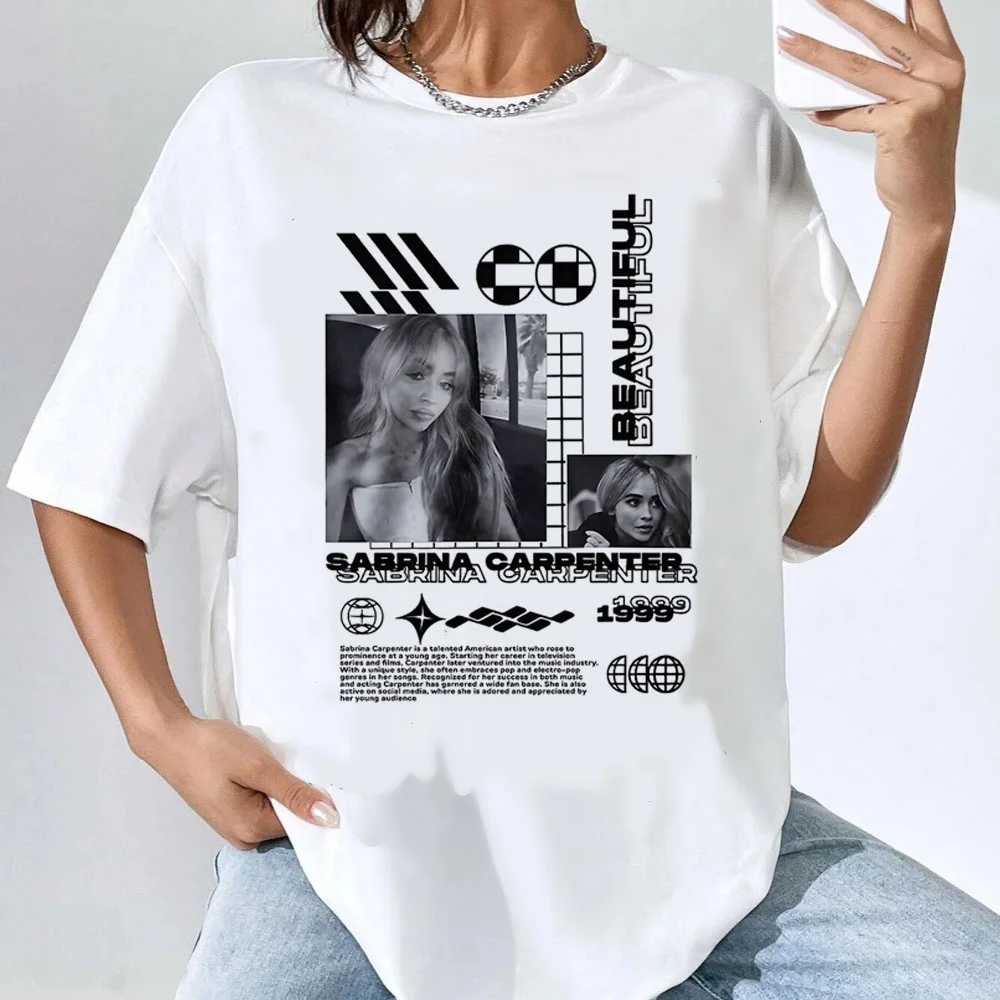 Sabrina Carpenter shirt female Y2k harajuku Retro Pastel Punk t-shirt Grunge korean clothes Comfortable Classic