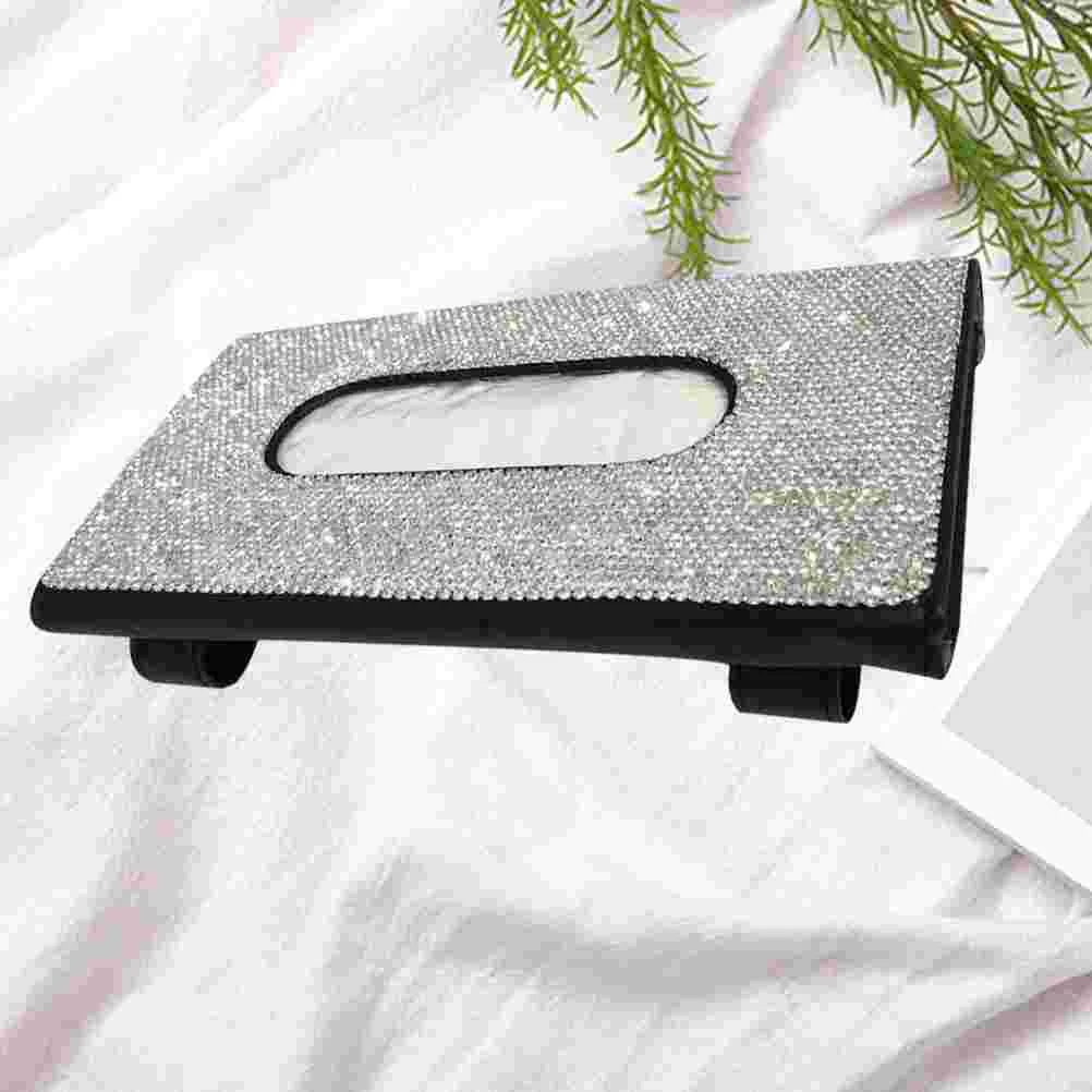 

Headrest Napkin Case Car Visors Bling Car Tissue Box Car Tissue Holder Shade Car Tissue Dispenser Automobile Tissue Cover