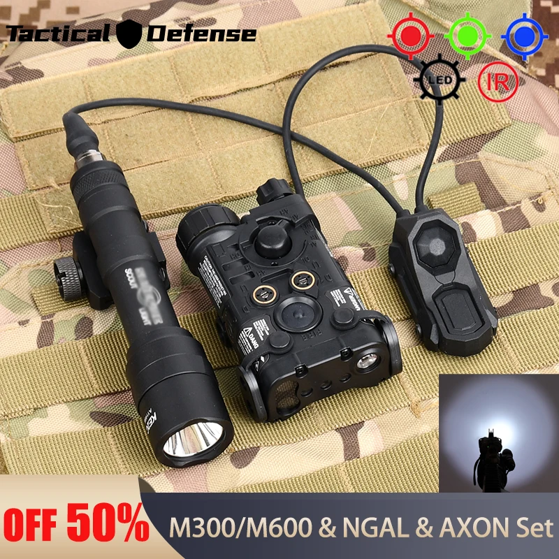 Airsoft NGAL Tactical Red Green Blue Laser White LED Scout L
