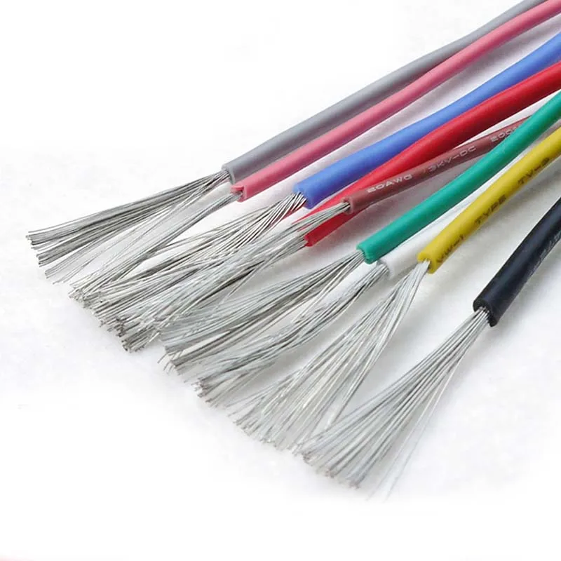Оптовая продажа термостойкий кабель 1/5 метров мягкий силиконовый провод 3239 28AWG