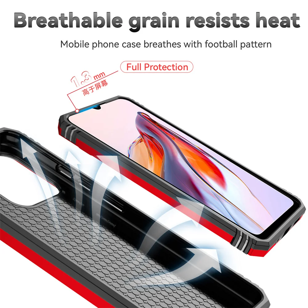 Для Xiaomi Redmi 11A Fusion Ring Armor чехол для телефона 11 A полный защитный от падения