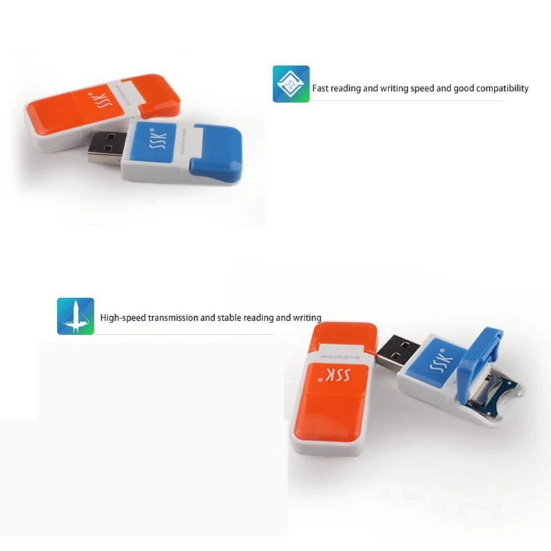 Считыватель карт SSK SCRS022 480 Мбит/с USB 2 0