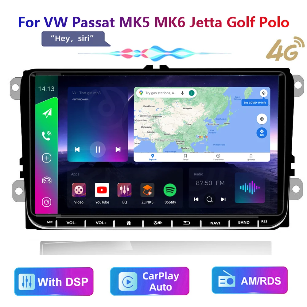 iorigon Android 4G Car Multimedia player Car For VW Volkswagen Golf Polo skoda rapid octavia Radio Tiguan Passat Amarok GPS
