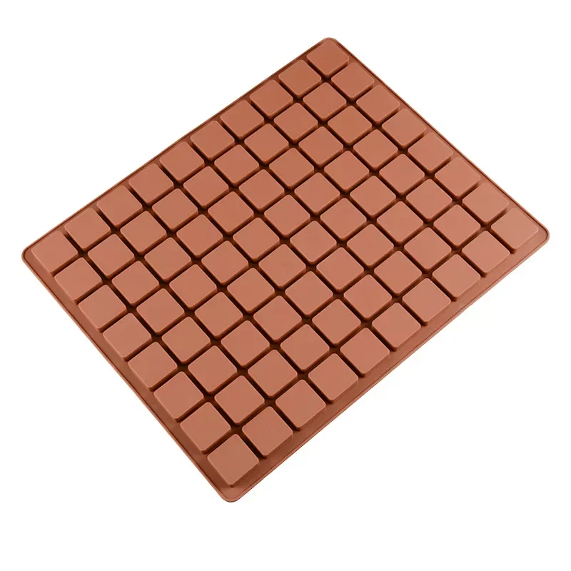 

2022New Silicone Mold 80 Grid Chocolate Mold Fondant Patisserie Candy Bar Mould Cake Mold Decoration Christmas Baking Accessorie