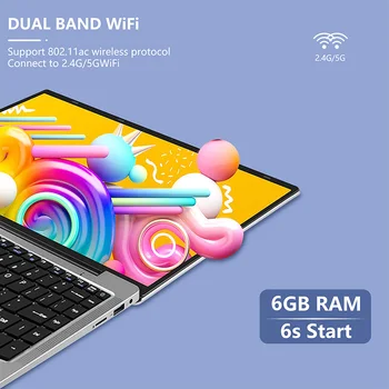14.1 Inch RAM 8GB DDR4 ROM 128GB 256GB 512GB 1TB SSD Windows 10 Laptop Intel  Portable Laptos Student Notebook 2.4G 5G Dual Wiff 6