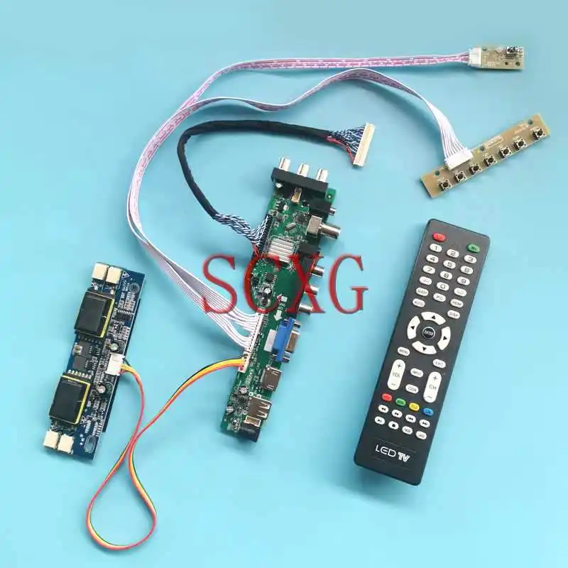 

Плата драйвера цифровой матрицы для HSD190ME12 HSD190ME13 3663 LVDS 30 Pin 19 "Комплект «сделай сам» 4-CCFL 1280*1024 USB HDMI-Совместимость VGA AV