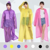 1pc fashion eva women rain coat outdoor travel non disposable scrub thickened adult women men eva raincoat poncho