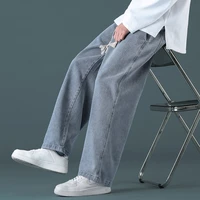 men jeans fashion vintage loose straight wide leg pants 2022 new baggy streetwear pop style clothing harajuku male trend trouser