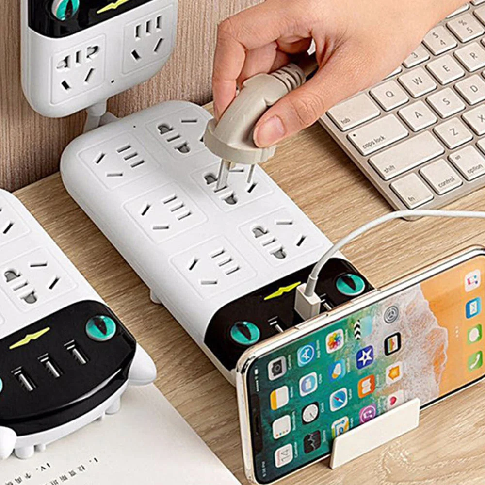 Удлинитель питания с 3 отверстиями USB 2 8/1 8 м