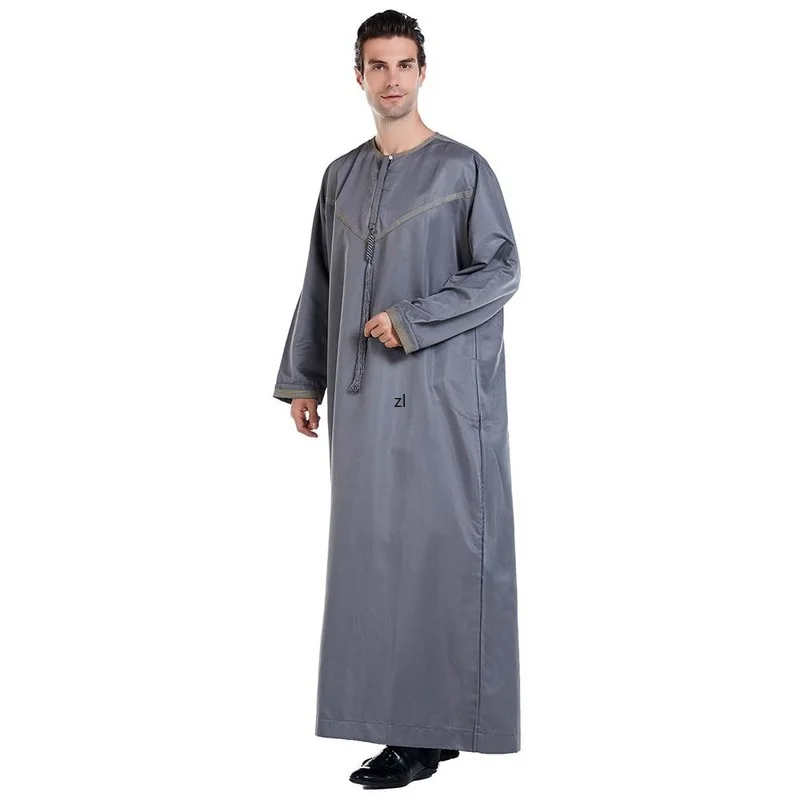 Ramadan Men's Robe Loose Muslim Arab Middle Eastern Spring Summer 2022 Kaftan Moroccan Saudi Office Vestidos Djellaba