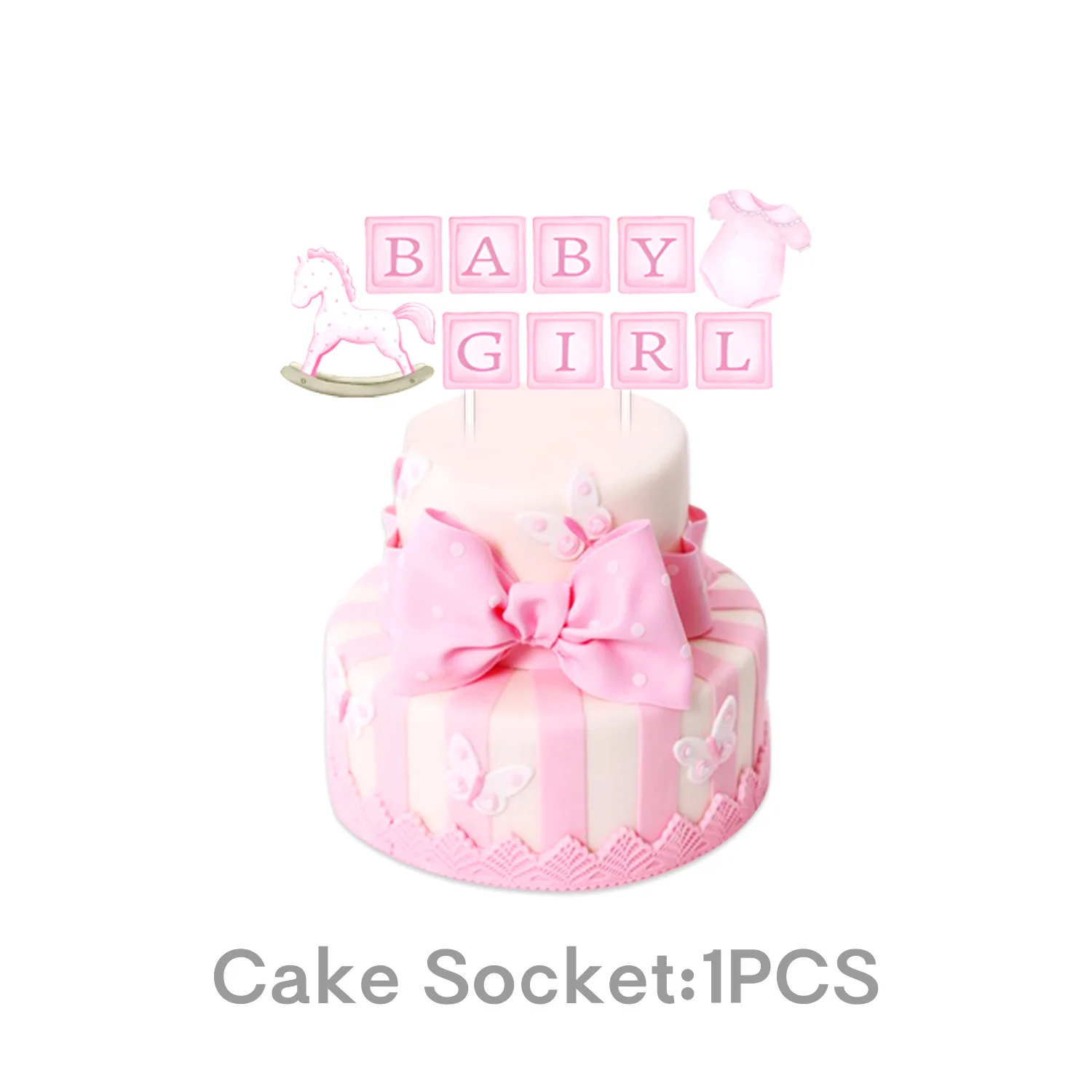 

Бумажная посуда для детского душа: тарелки, чашки, голубой/розовый