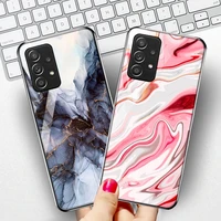 luxury marble tempered glass phone case for samsung galaxy s22 s21 s20 ultra s20fe s21fe s10 5g s9 s8 plus s10e back cover funda
