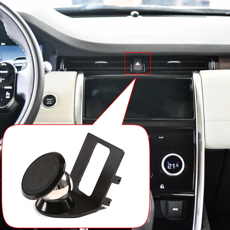 

Черный держатель для автомобильной розетки из алюминиевого сплава, навигационный кронштейн для Land Rover Discovery Sport 2020, аксессуары для интерьера