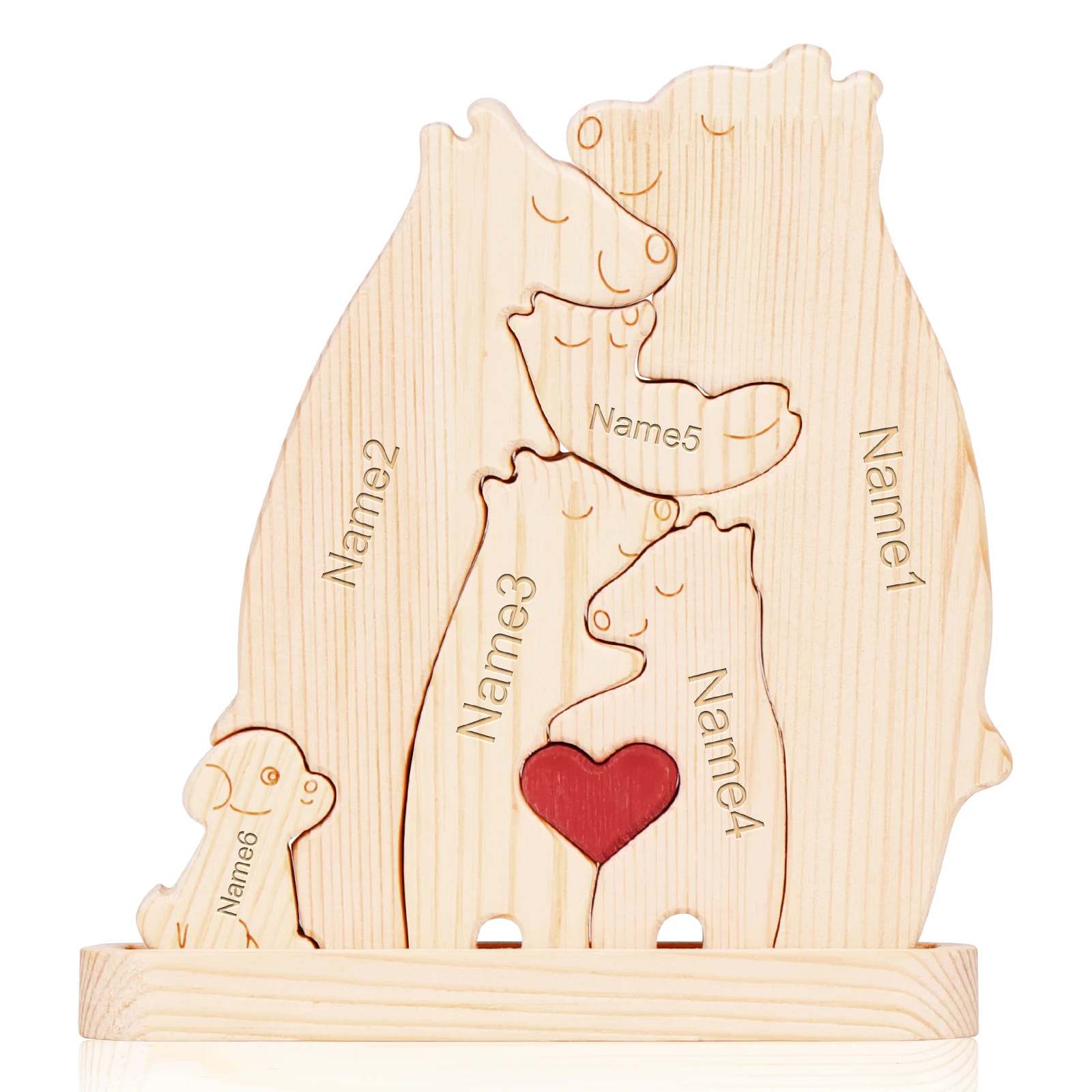 

Деревянная семейная головоломка Sindax с медведем 3/4/5/6 человек