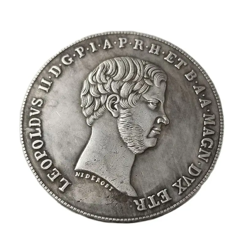 

1859 Italy Vintage Silver Plated Coins Original Commemorative Collectibles Coin Home Decoration Magic Coin Christmas Gift